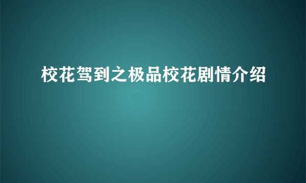 校花驾到之极品校花剧情介绍