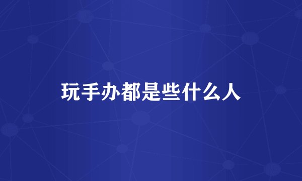 玩手办都是些什么人