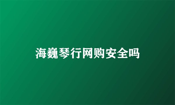 海巍琴行网购安全吗