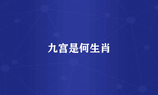 九宫是何生肖