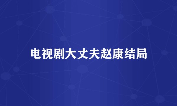 电视剧大丈夫赵康结局