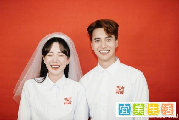 金恩圣晒亲密照宣布与张檬结婚：终于娶到你了