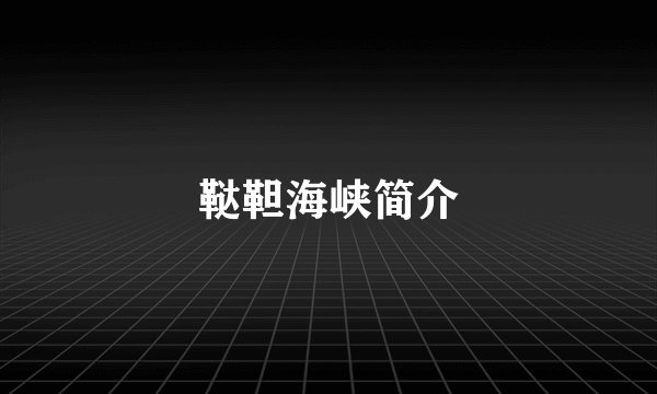 鞑靼海峡简介