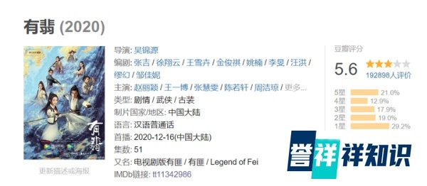 评分5.6，《有翡》大结局口碑惨淡，赵丽颖这次被拖累了？
