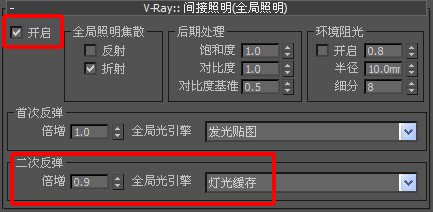 3D max2010场景渲染如何设置?我用的是vray2.10.01渲染器。