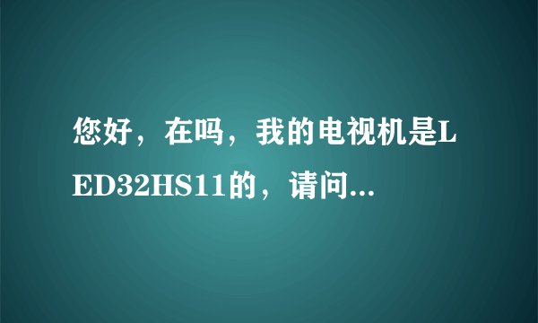 您好，在吗，我的电视机是LED32HS11的，请问如何使用网络一体化功能呢