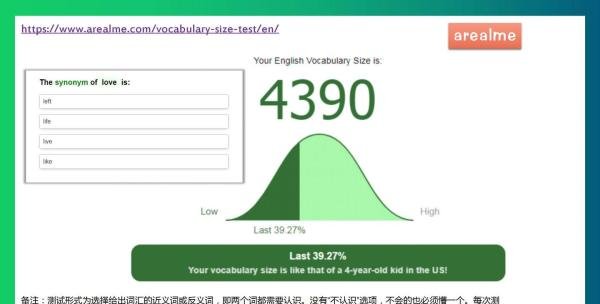想了解孩子的词汇量吗？——附各测试网站网址和测评报告