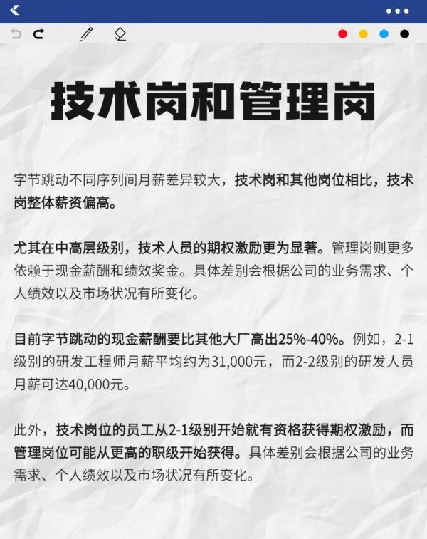 字节24年职级薪资一览表
