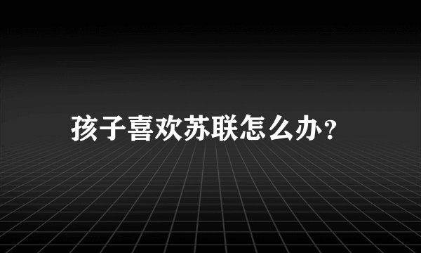 孩子喜欢苏联怎么办？