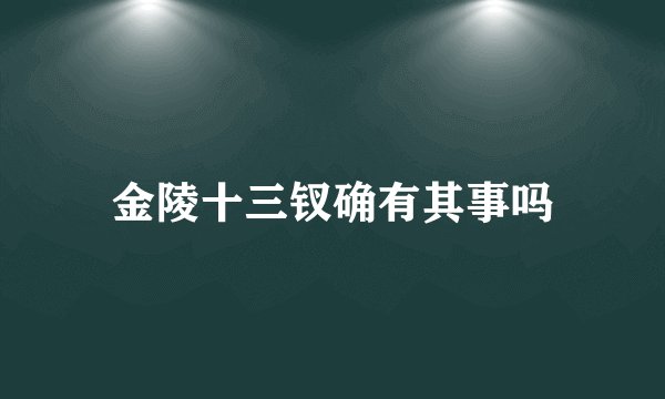 金陵十三钗确有其事吗