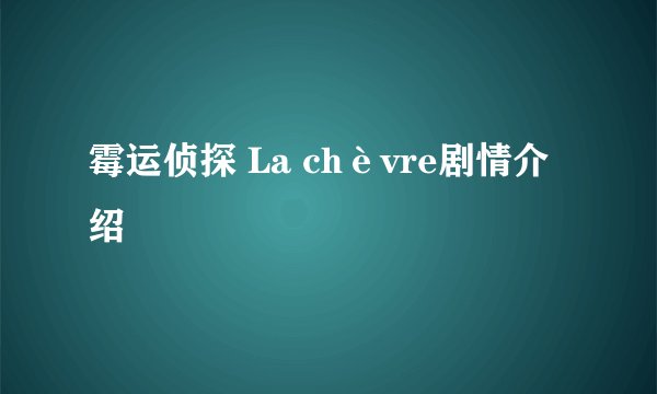霉运侦探 La chèvre剧情介绍