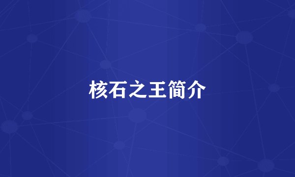 核石之王简介