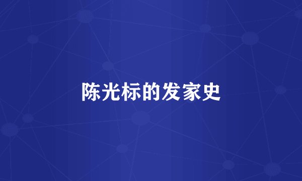 陈光标的发家史
