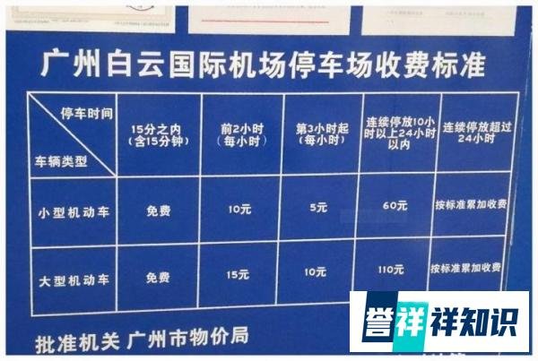 白云机场停车场收费标准，白云机场附近有免费停车的地方吗