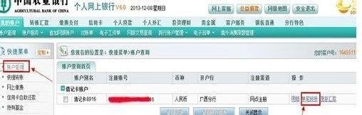 中国农业银行如何在网上转账?