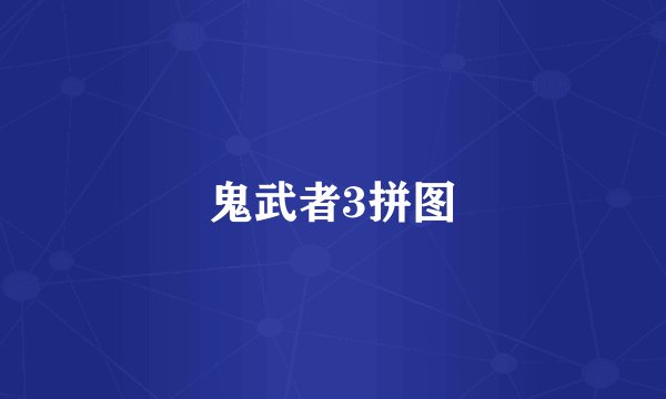 鬼武者3拼图