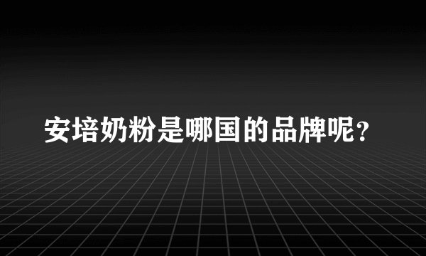 安培奶粉是哪国的品牌呢？