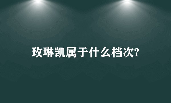 玫琳凯属于什么档次?