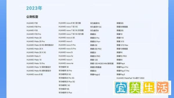 鸿蒙OS 3.0升级名单公布,部分机型已收到推送