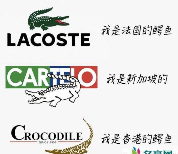 法国鳄鱼、鳄鱼恤和卡帝乐鳄鱼标志区别是什么？