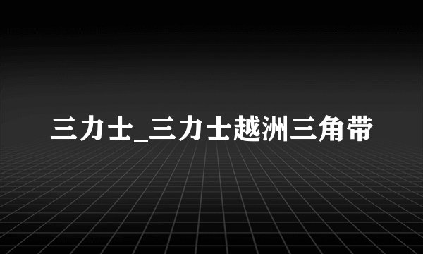 三力士_三力士越洲三角带