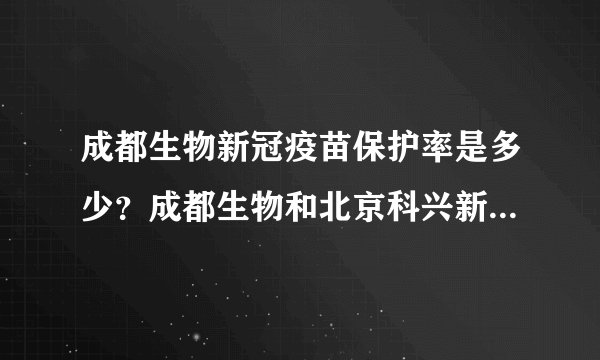 成都生物新冠疫苗保护率是多少？成都生物和北京科兴新冠疫苗哪个好？