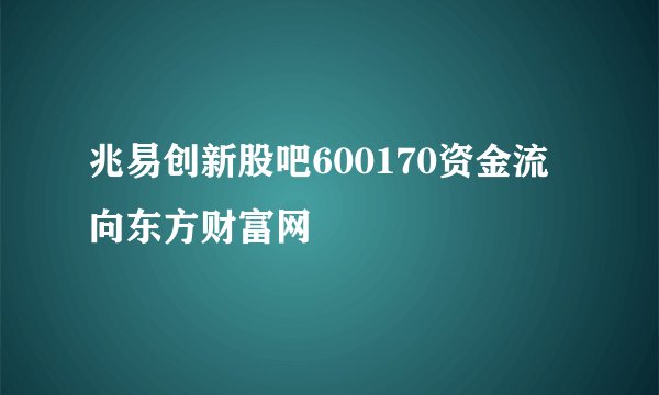 兆易创新股吧600170资金流向东方财富网