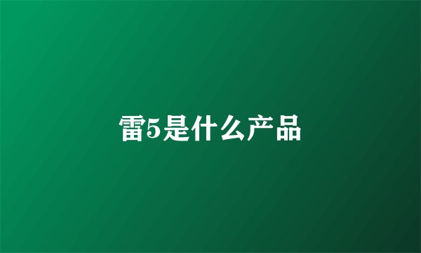 雷5是什么产品