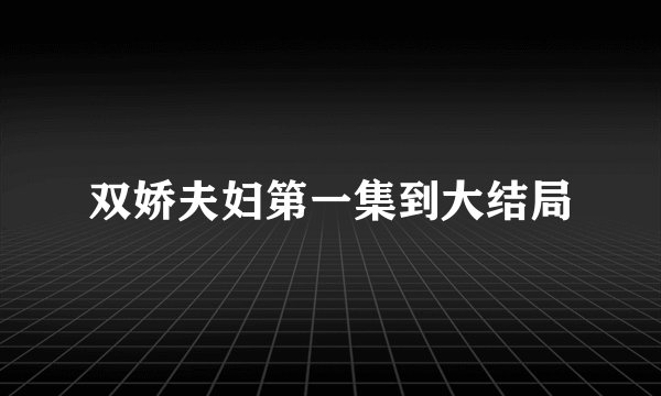 双娇夫妇第一集到大结局