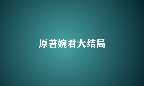 原著婉君大结局