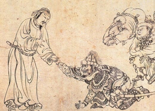 郭子仪初与李光弼的故事