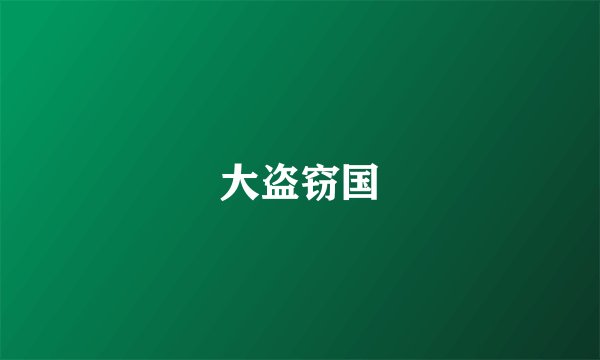 大盗窃国