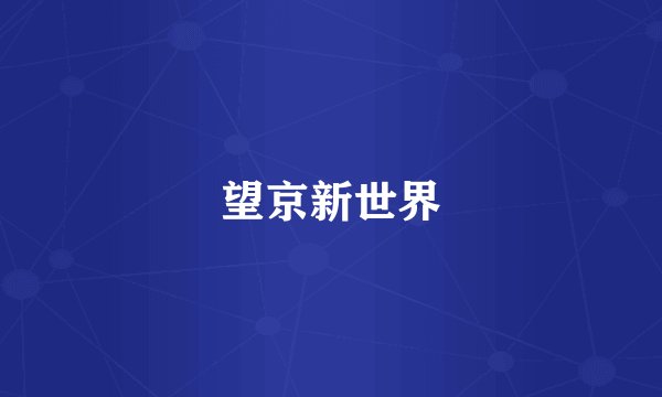 望京新世界