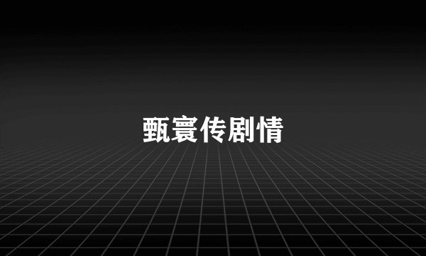 甄寰传剧情