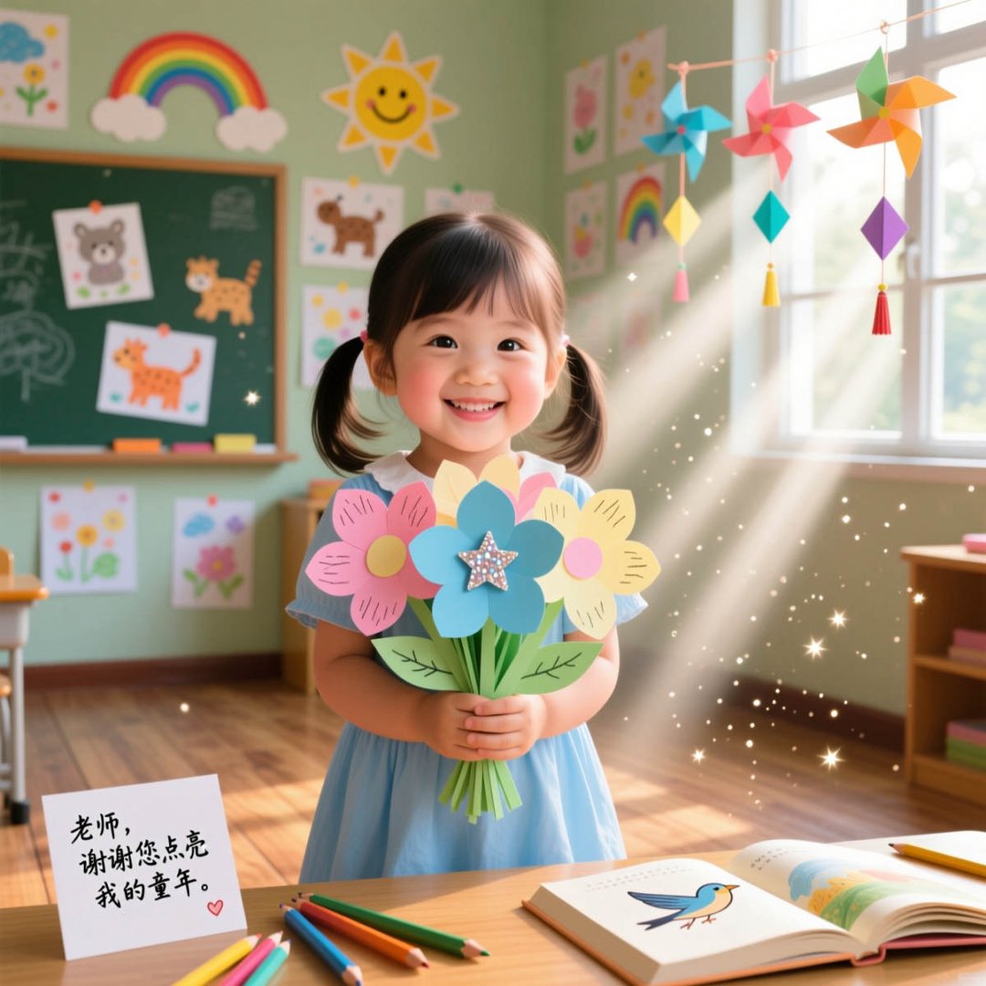 幼儿园教师节简短金句