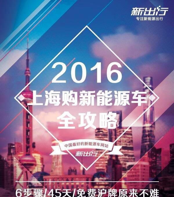 在上海买新能源车需要6个步骤、45天的等待才能免费上沪牌
