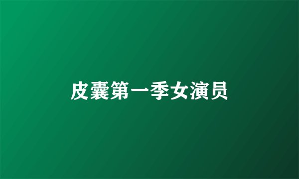 皮囊第一季女演员
