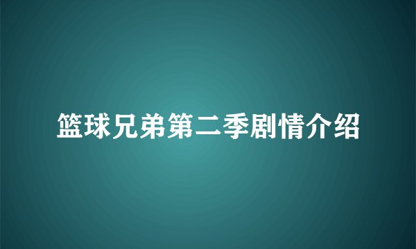篮球兄弟第二季剧情介绍