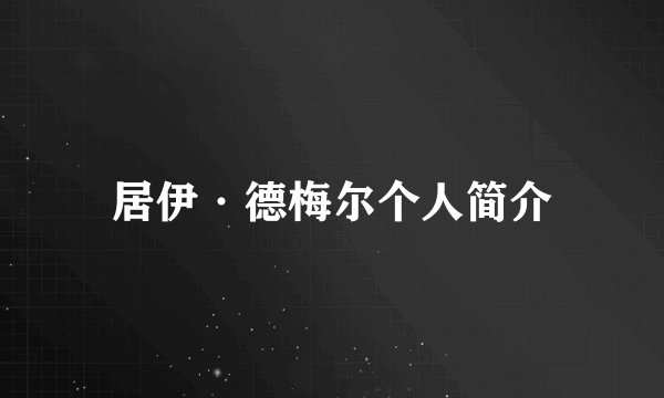 居伊·德梅尔个人简介