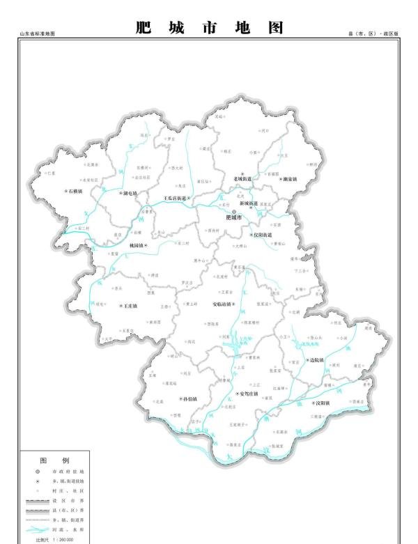 泰安肥城地图