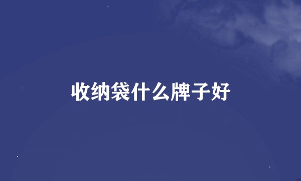 收纳袋什么牌子好