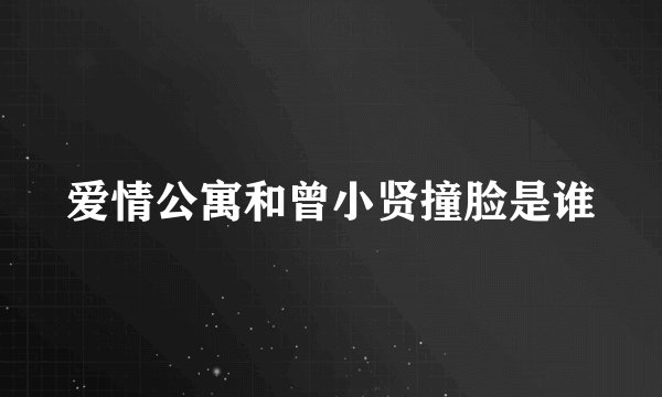 爱情公寓和曾小贤撞脸是谁