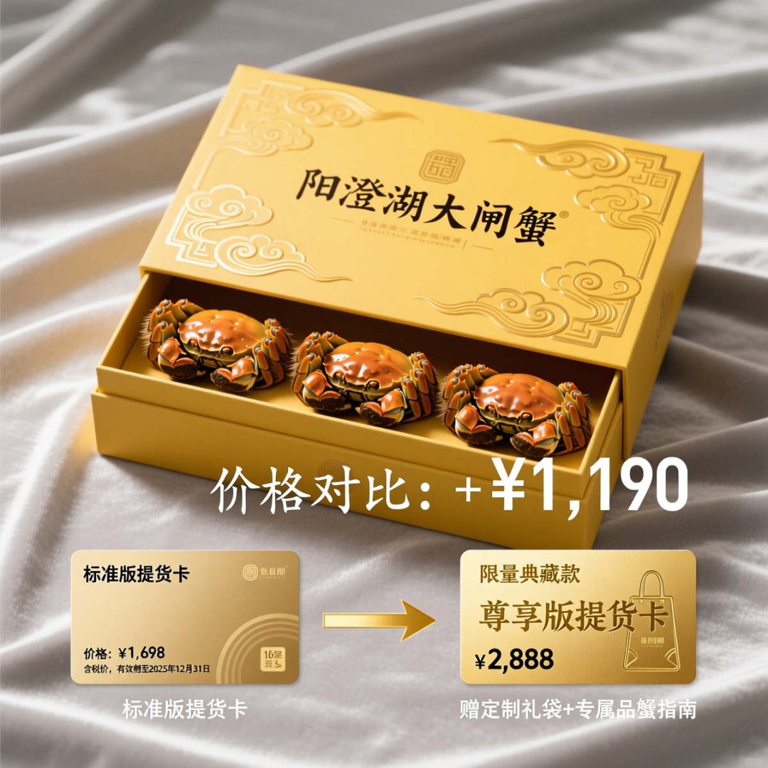 阳澄湖大闸蟹1698型礼卡多少钱