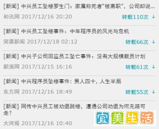 中兴员工坠楼罗生门 引中年职场危机焦虑