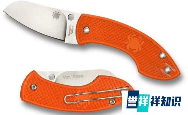 SPYDERCO 美国蜘蛛 SP-C163POR PINGO ORANGE SLIPIT FOLDER VOX/ANSO