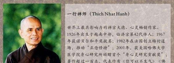 禅宗大德一行禅师圆寂