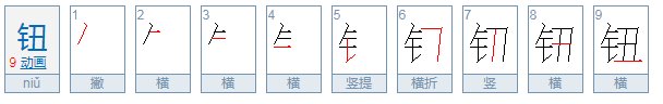 钮扣的钮和纽的区别是什么?