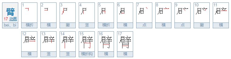 互、所、够、猜、扬、臂的偏旁是什么?