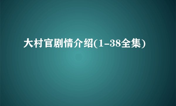 大村官剧情介绍(1-38全集)