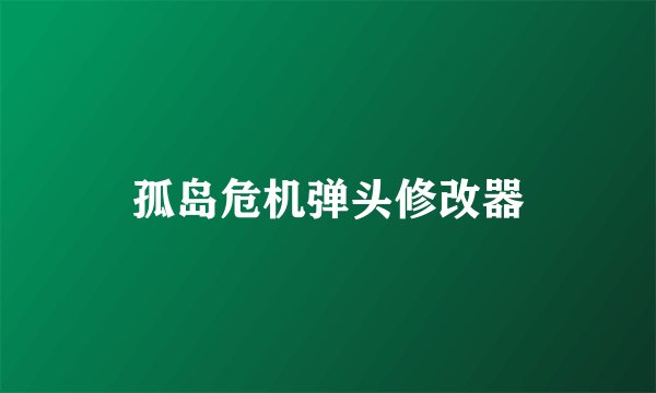 孤岛危机弹头修改器